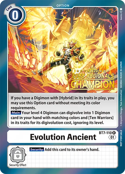Evolution Ancient &mdash; Digimon Card Game card