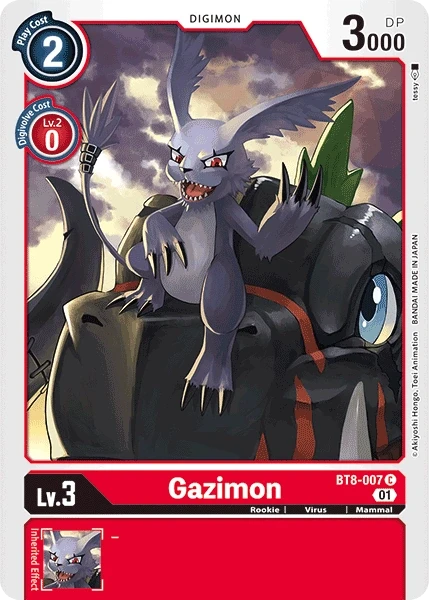 Gazimon &mdash; Digimon Card Game card