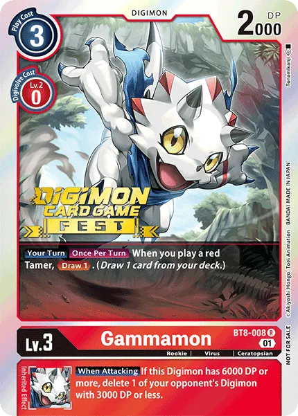 Gammamon &mdash; Digimon Card Game card