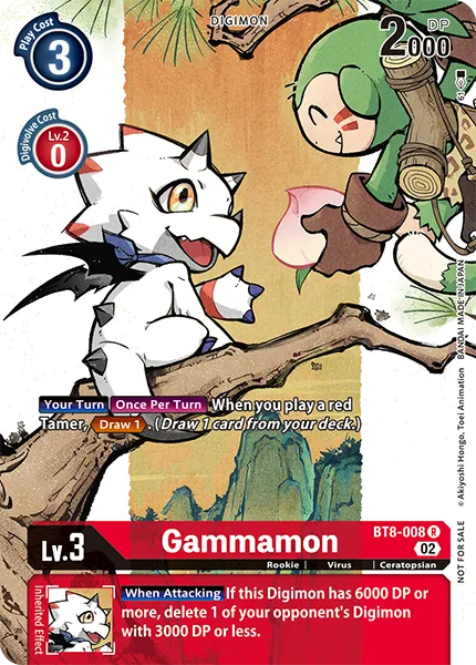 Gammamon &mdash; Digimon Card Game card