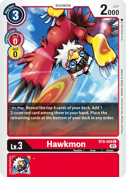 Hawkmon &mdash; Digimon Card Game card