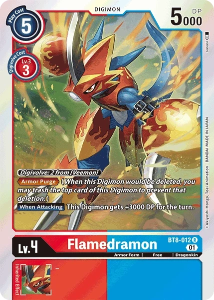Flamedramon &mdash; Digimon Card Game card