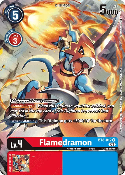 Flamedramon &mdash; Digimon Card Game card
