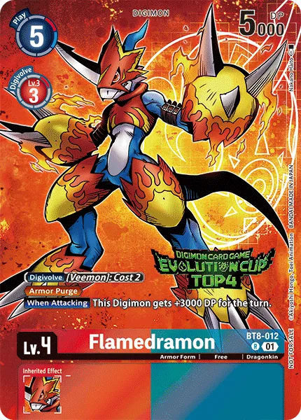 Flamedramon &mdash; Digimon Card Game card