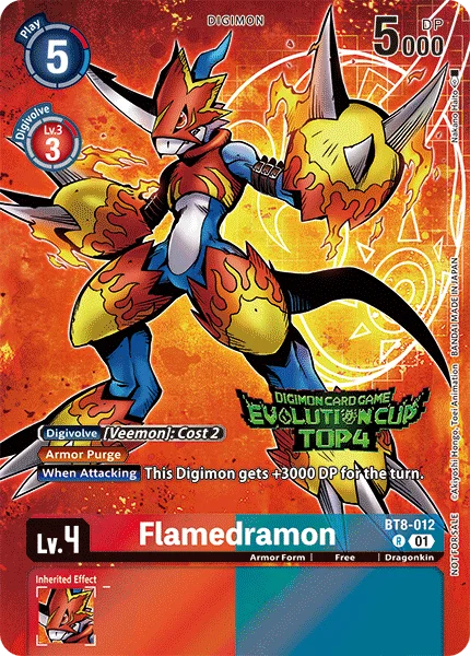 Flamedramon &mdash; Digimon Card Game card