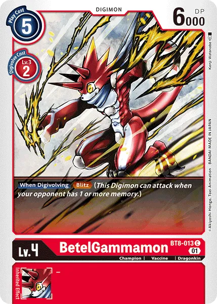 BetelGammamon &mdash; Digimon Card Game card