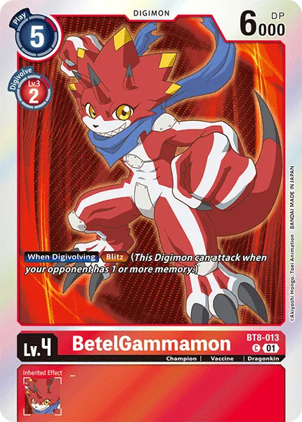 BetelGammamon &mdash; Digimon Card Game card