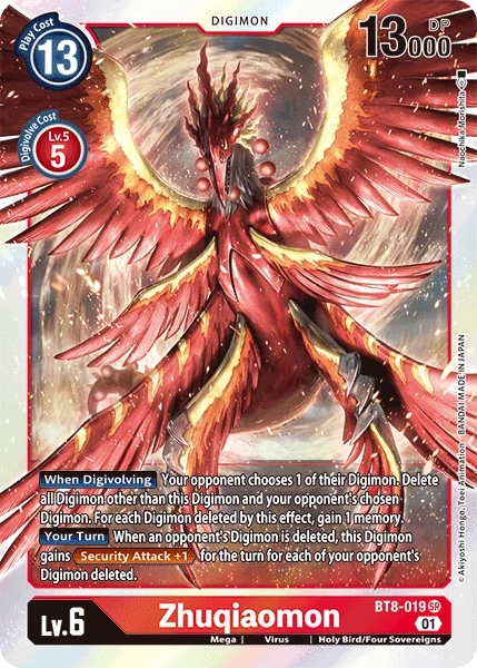 Zhuqiaomon &mdash; Digimon Card Game card