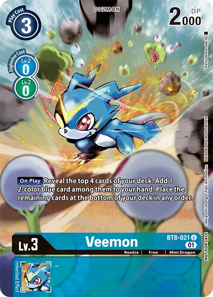 Veemon &mdash; Digimon Card Game card