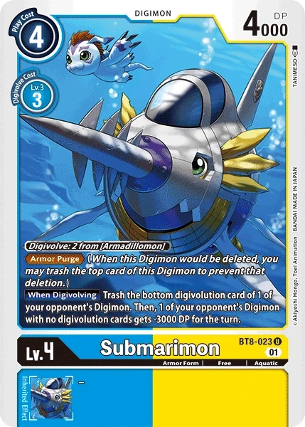 Submarimon &mdash; Digimon Card Game card