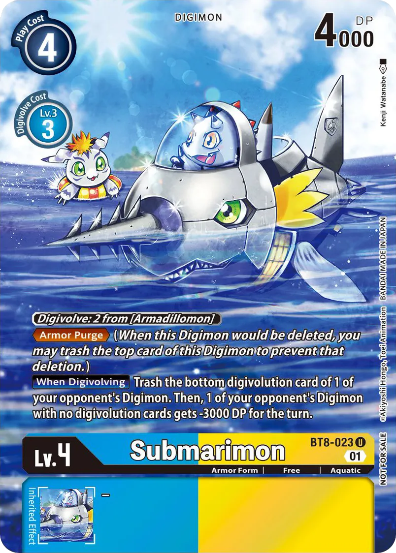 Submarimon &mdash; Digimon Card Game card