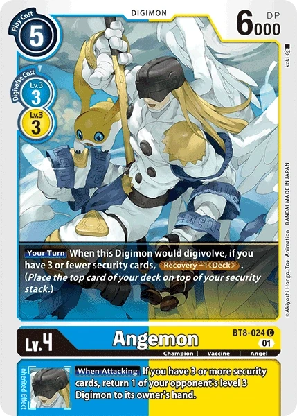 Angemon &mdash; Digimon Card Game card