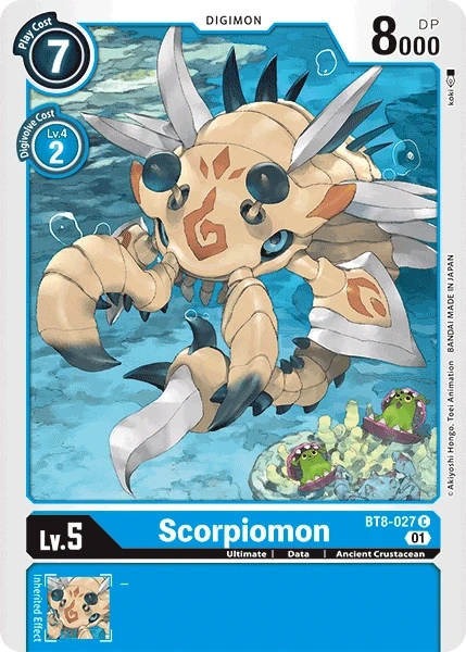 Scorpiomon &mdash; Digimon Card Game card