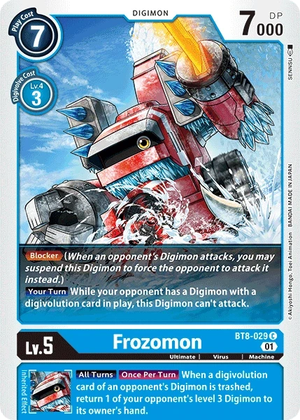 Frozomon &mdash; Digimon Card Game card
