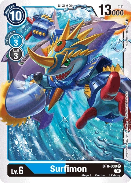 Surfimon &mdash; Digimon Card Game card