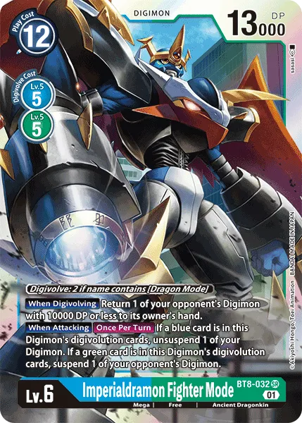 Imperialdramon Fighter Mode &mdash; Digimon Card Game card