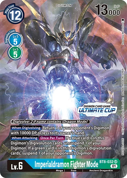 Imperialdramon Fighter Mode &mdash; Digimon Card Game card