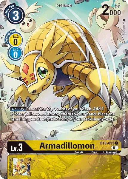 Armadillomon &mdash; Digimon Card Game card