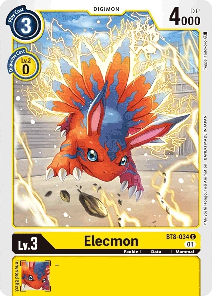 Elecmon &mdash; Digimon Card Game card