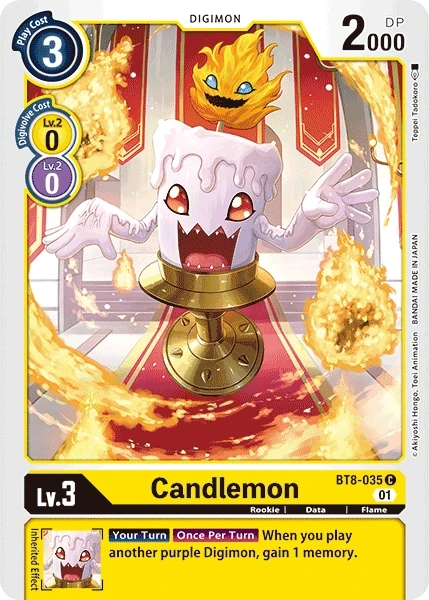 Candlemon &mdash; Digimon Card Game card