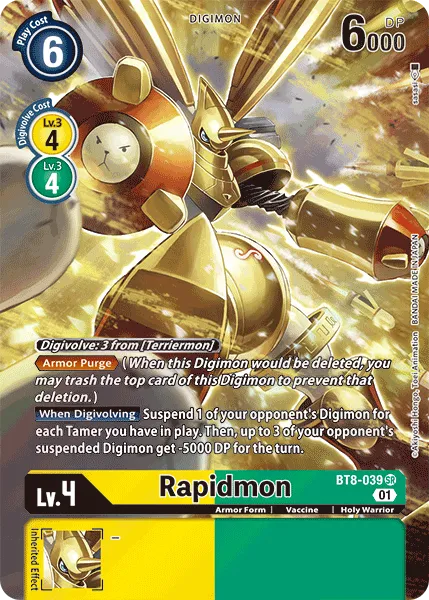 Rapidmon &mdash; Digimon Card Game card