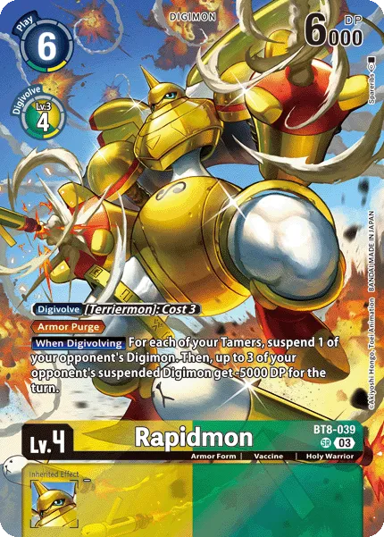 Rapidmon &mdash; Digimon Card Game card