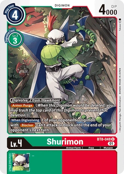 Shurimon &mdash; Digimon Card Game card
