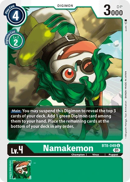 Namakemon &mdash; Digimon Card Game card