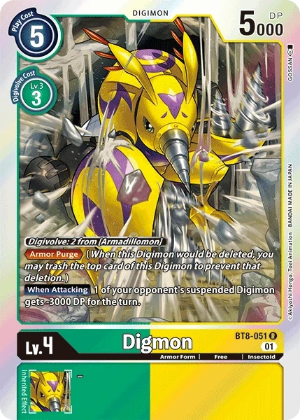 Digmon &mdash; Digimon Card Game card