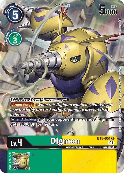 Digmon &mdash; Digimon Card Game card