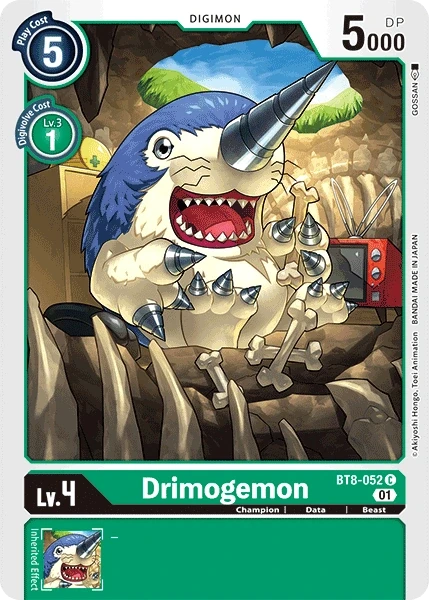 Drimogemon &mdash; Digimon Card Game card