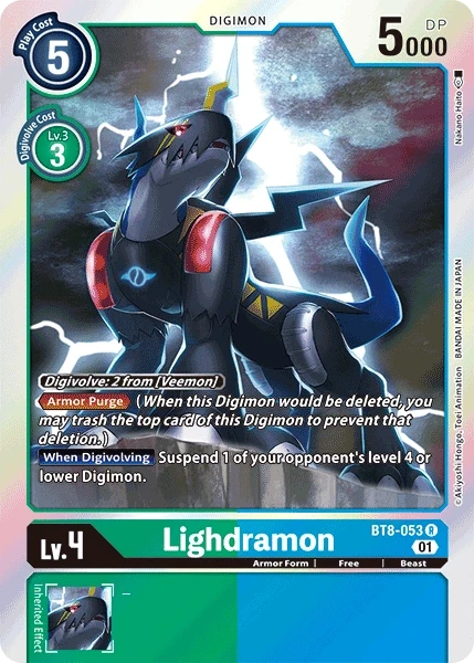 Lighdramon &mdash; Digimon Card Game card