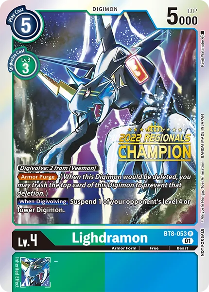 Lighdramon &mdash; Digimon Card Game card