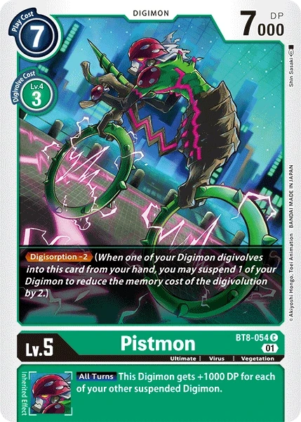 Pistmon &mdash; Digimon Card Game card