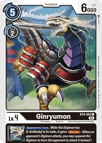 Ginryumon &mdash; Digimon Card Game card