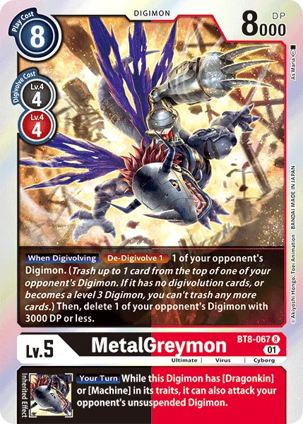 MetalGreymon &mdash; Digimon Card Game card