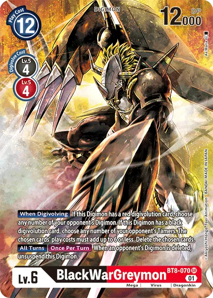 BlackWarGreymon &mdash; Digimon Card Game card