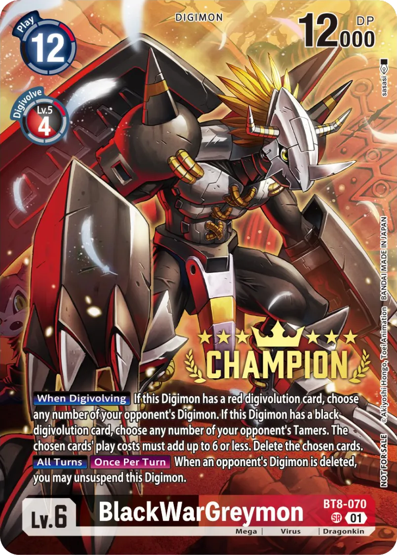 BlackWarGreymon &mdash; Digimon Card Game card