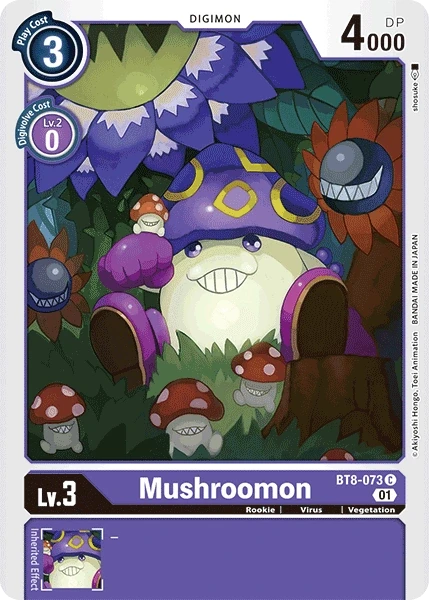 Mushroomon &mdash; Digimon Card Game card