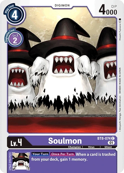 Soulmon &mdash; Digimon Card Game card
