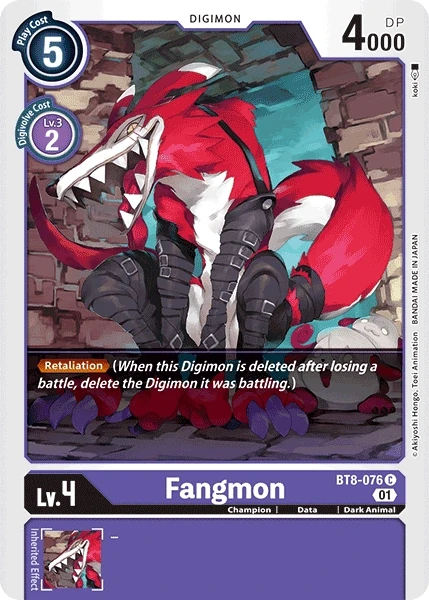 Fangmon &mdash; Digimon Card Game card