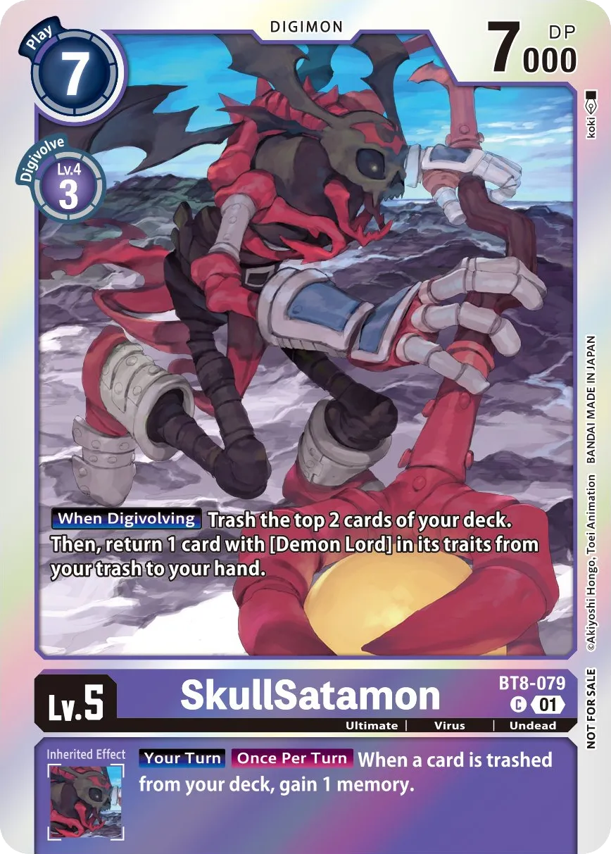 SkullSatamon &mdash; Digimon Card Game card