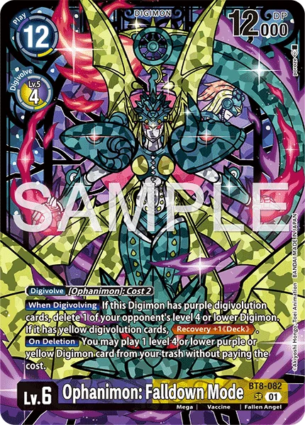 Ophanimon: Falldown Mode &mdash; Digimon Card Game card