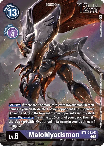 MaloMyotismon &mdash; Digimon Card Game card