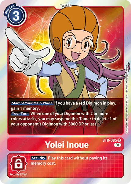 Yolei Inoue &mdash; Digimon Card Game card