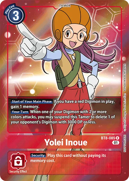 Yolei Inoue &mdash; Digimon Card Game card