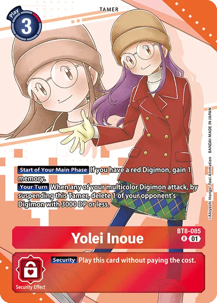 Yolei Inoue &mdash; Digimon Card Game card