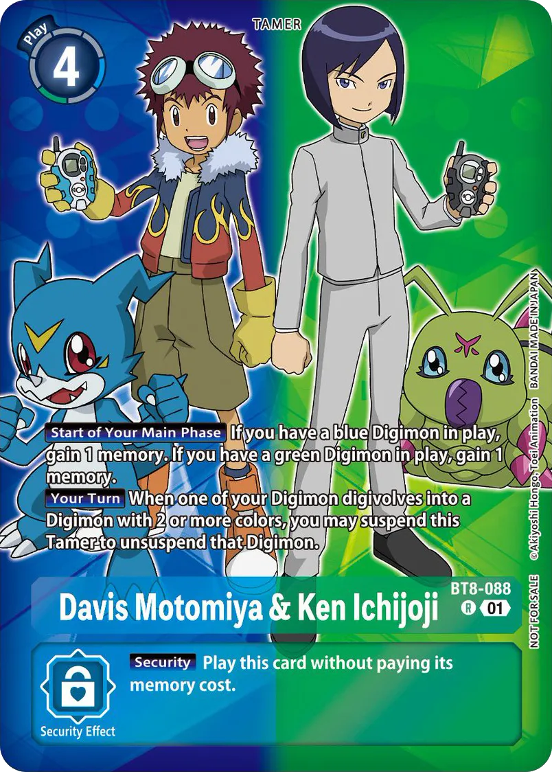 Davis Motomiya & Ken Ichijoji &mdash; Digimon Card Game card