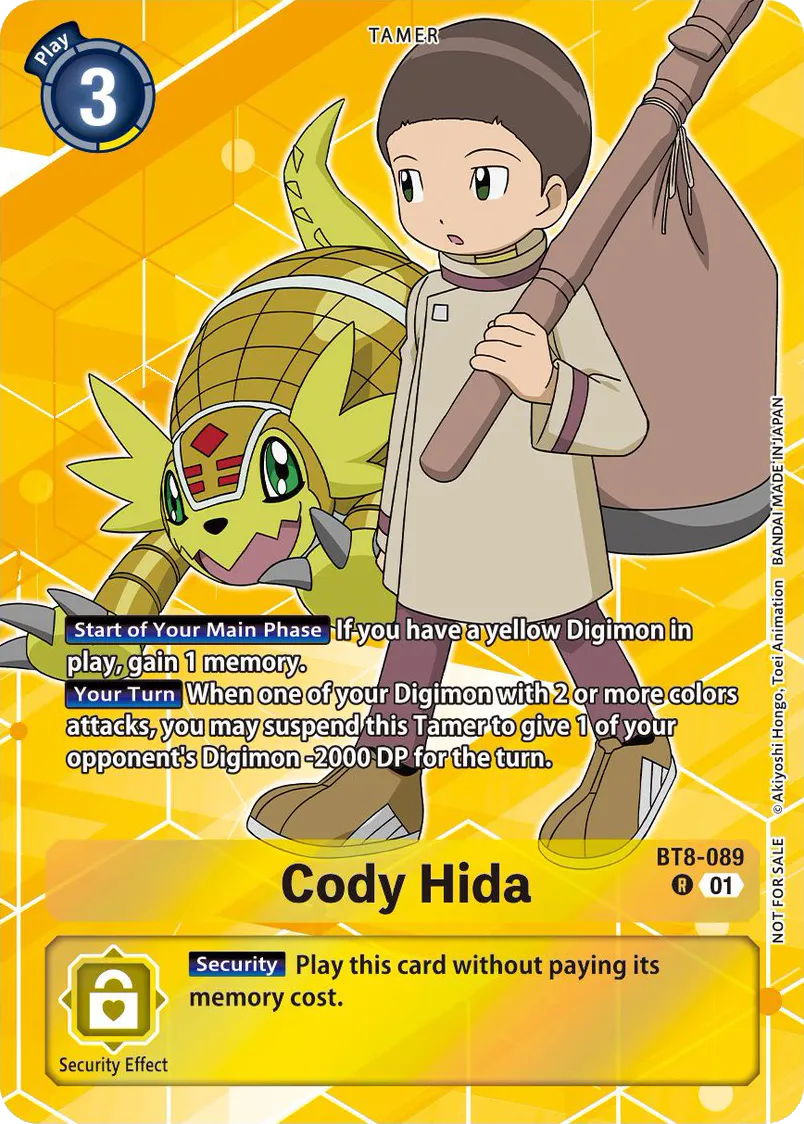 Cody Hida &mdash; Digimon Card Game card