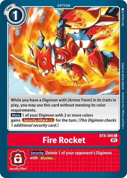 Fire Rocket &mdash; Digimon Card Game card